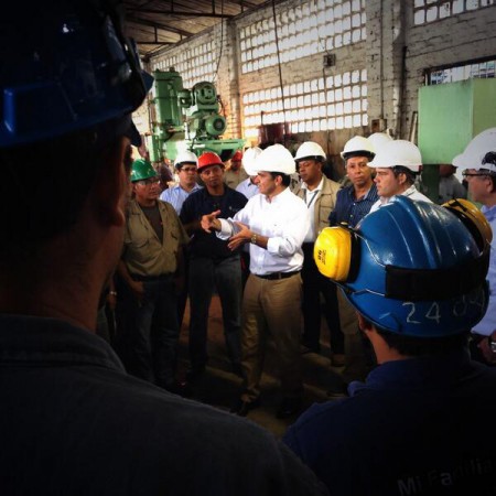 Con los trabajadores de  ingenios del Valle del Cauca